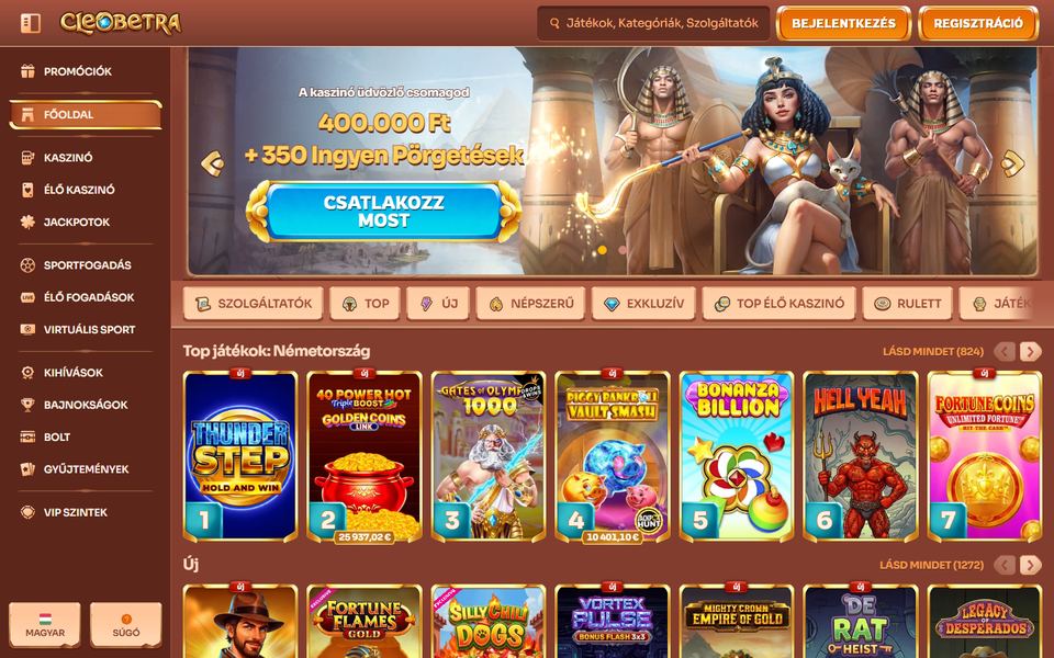 Cleobetra Casino — lobby